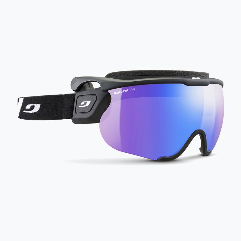 Julbo Sniper Evo L Reactiv High Contrast ski goggles black/ black/ flash blue