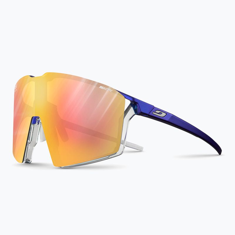 Julbo Edge Reactiv 1-3 Light Amplifier metallic blue/white/multilayer gold pink sunglasses 5