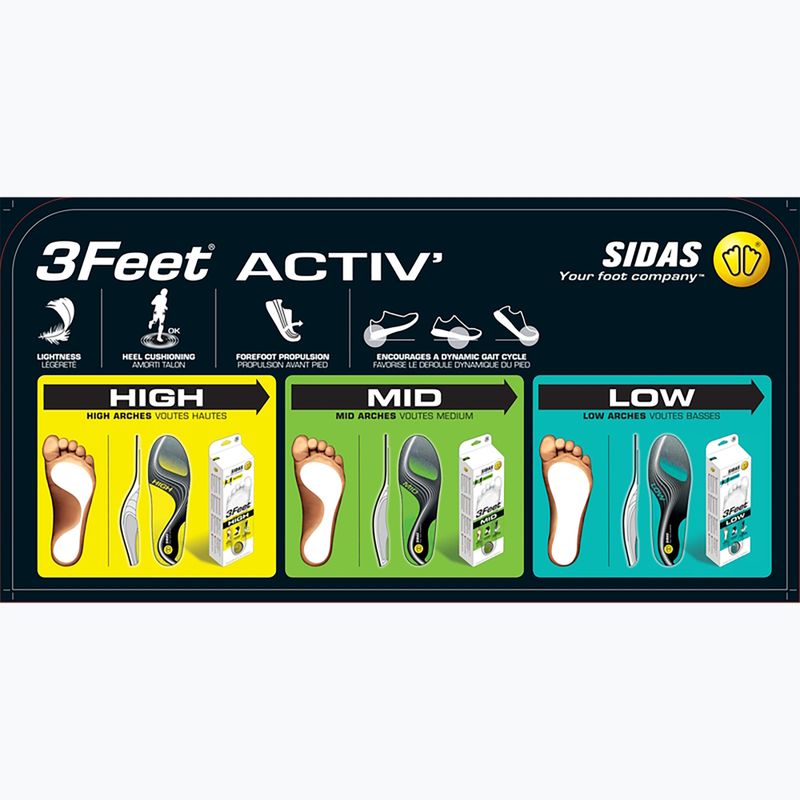 SIDAS 3Feet Activ Mid shoe insoles 8