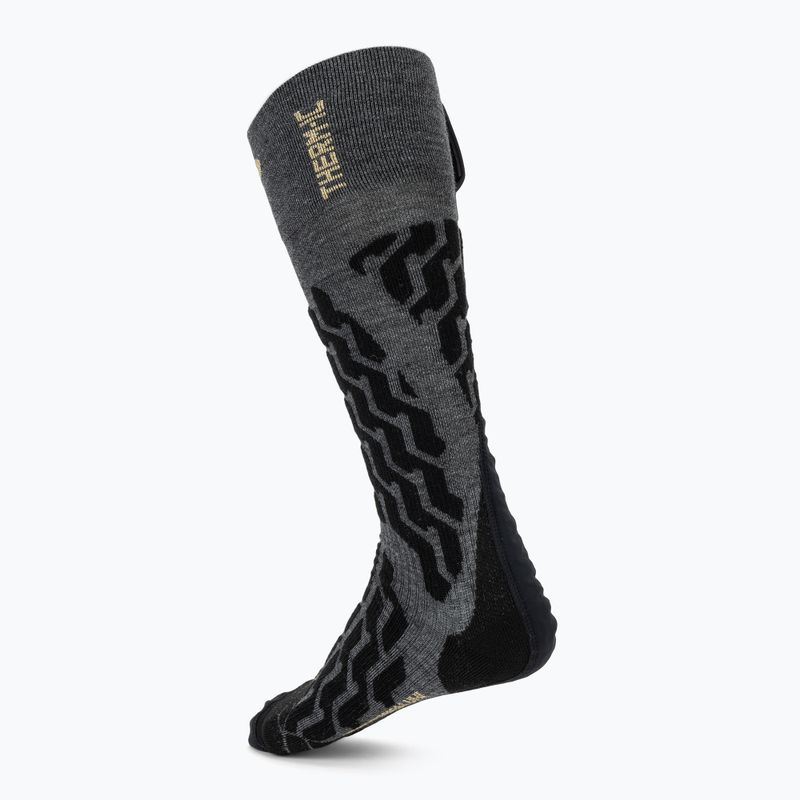 Therm-ic Powersocks Heat Fusion Uni grey/ black heated socks 2