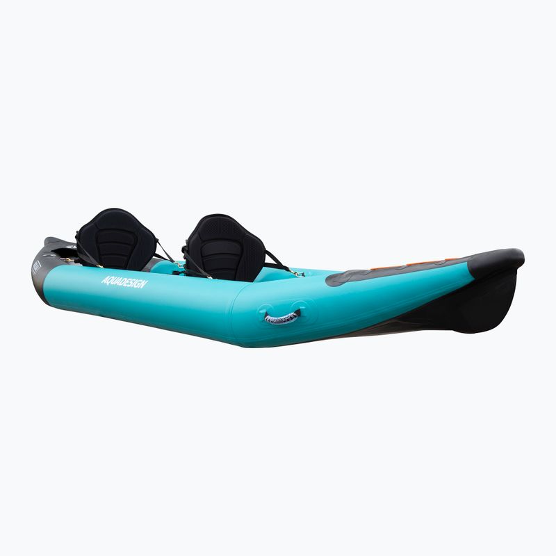 AQUADESIGN 2-person inflatable kayak Koloa 360 cm blue/black 4