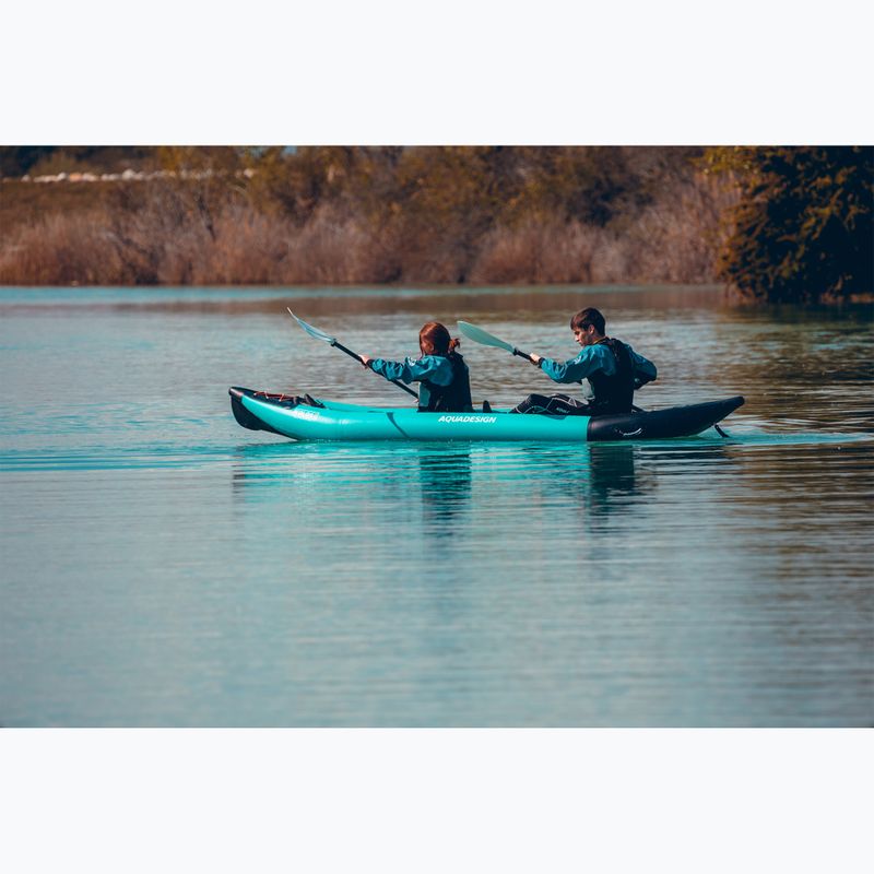 AQUADESIGN 2-person inflatable kayak Koloa 360 cm blue/black 15
