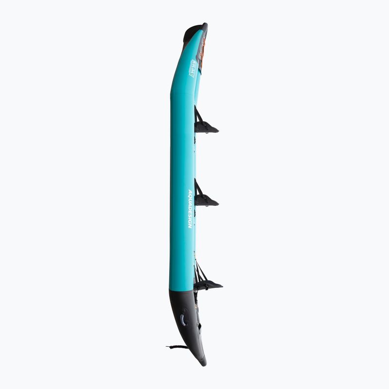 AQUADESIGN Koloa 400 cm blue/black 3-person inflatable kayak 4