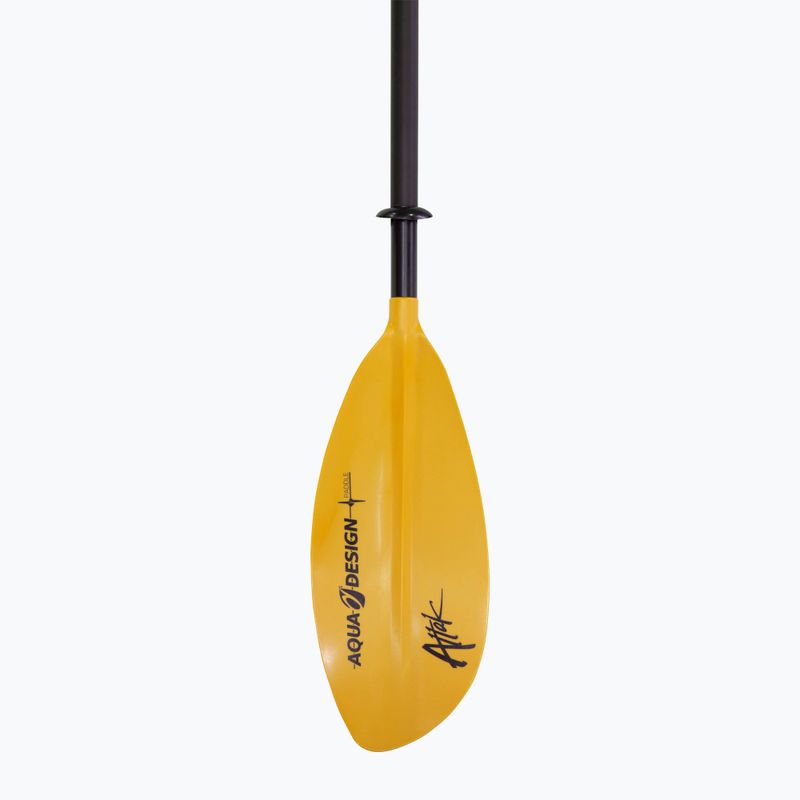 AQUADESIGN K1 Attak 4 yellow kayak paddle 2