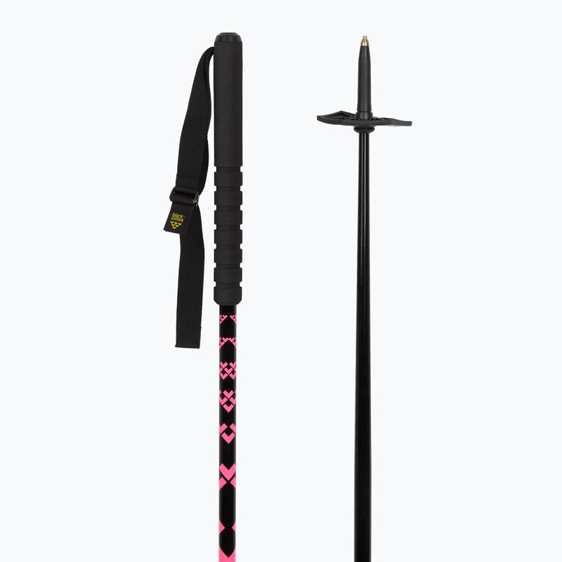 Ski poles Black Crows Oxus black/pink 3