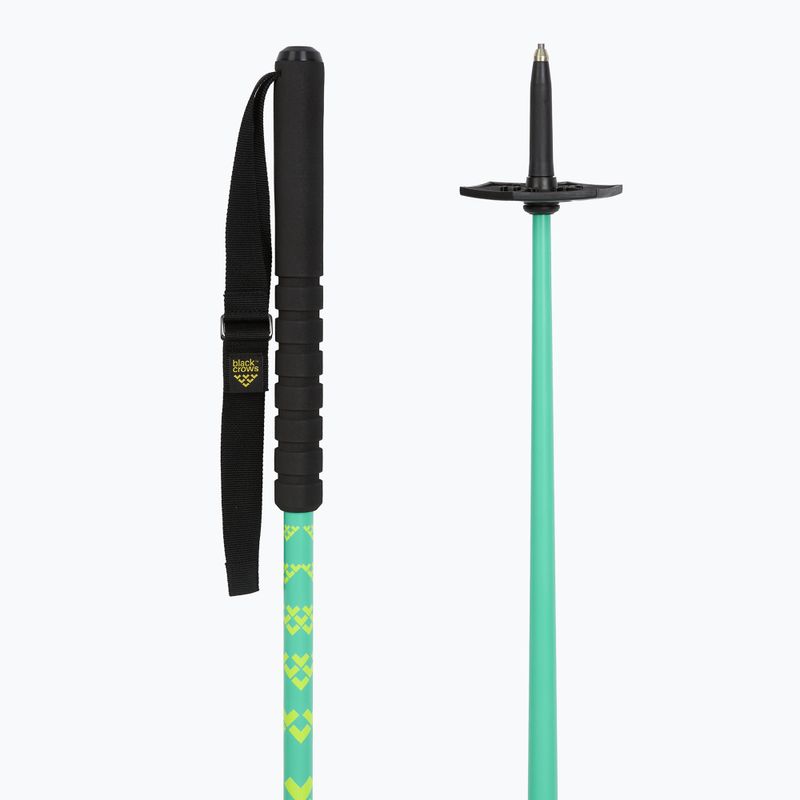 Ski poles Black Crows Oxus yellow/green 3
