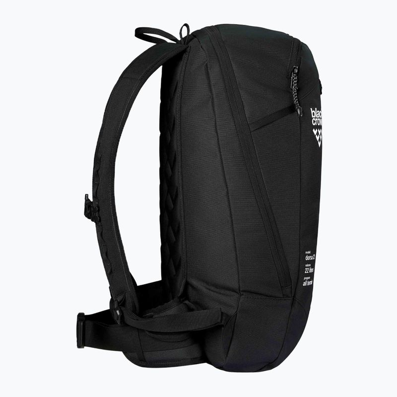 Ski backpack Black Crows Dorsa 22 l black/white 3