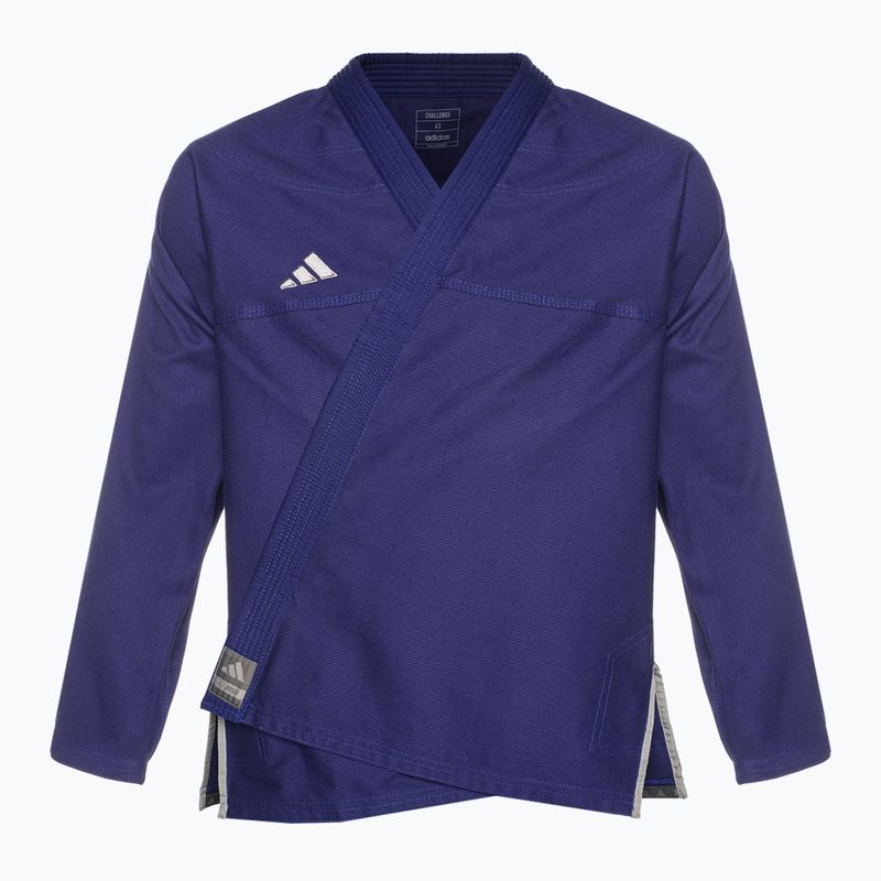 GI for Brazilian jiu-jitsu adidas Challenge 2.0 blue/grey 2