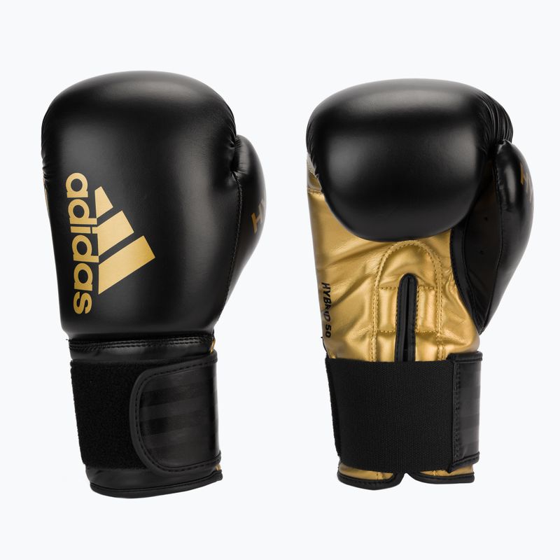 adidas Hybrid 50 boxing gloves black ADIH50 3
