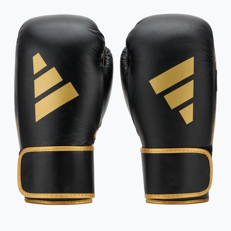 Boxing gloves adidas Wako black/gold 2