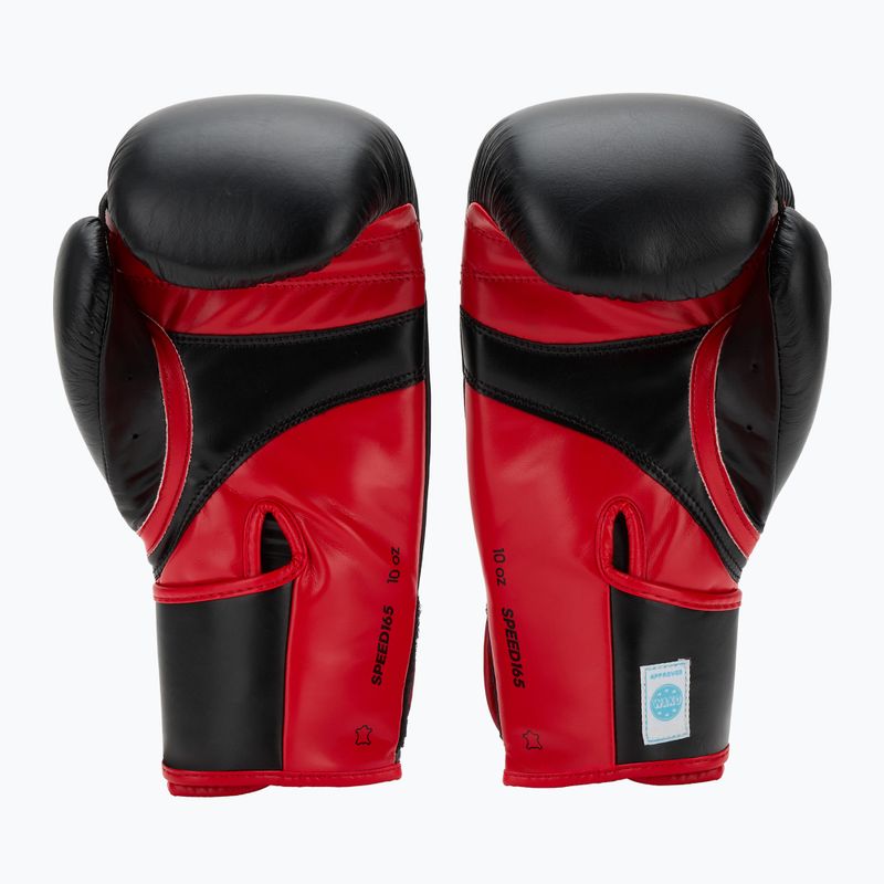 Boxing gloves adidas Wako black/red 3