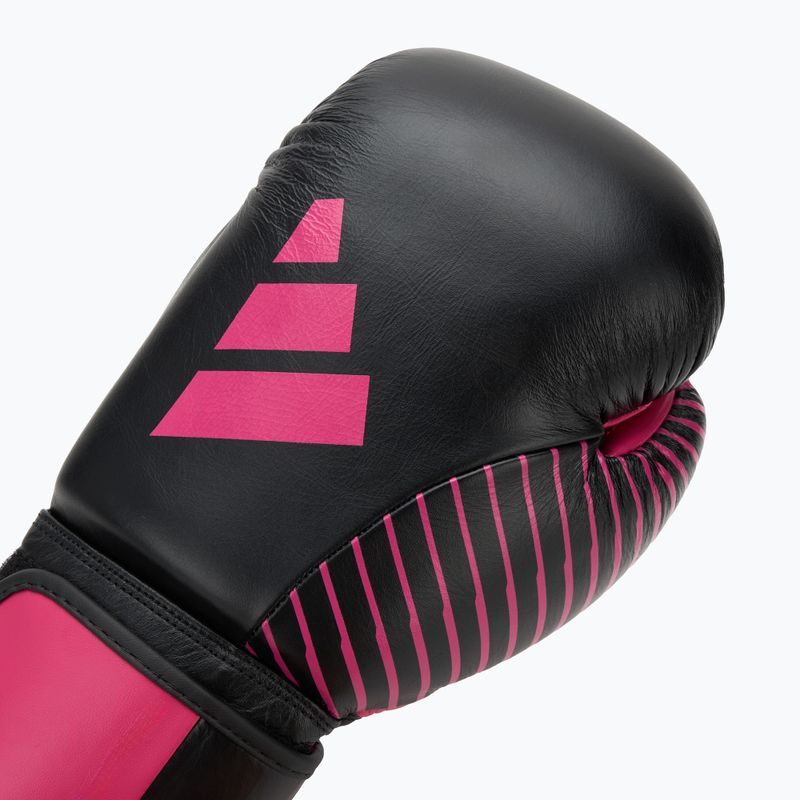 Boxing gloves adidas Wako ADIKBWKF200 black/pink 5