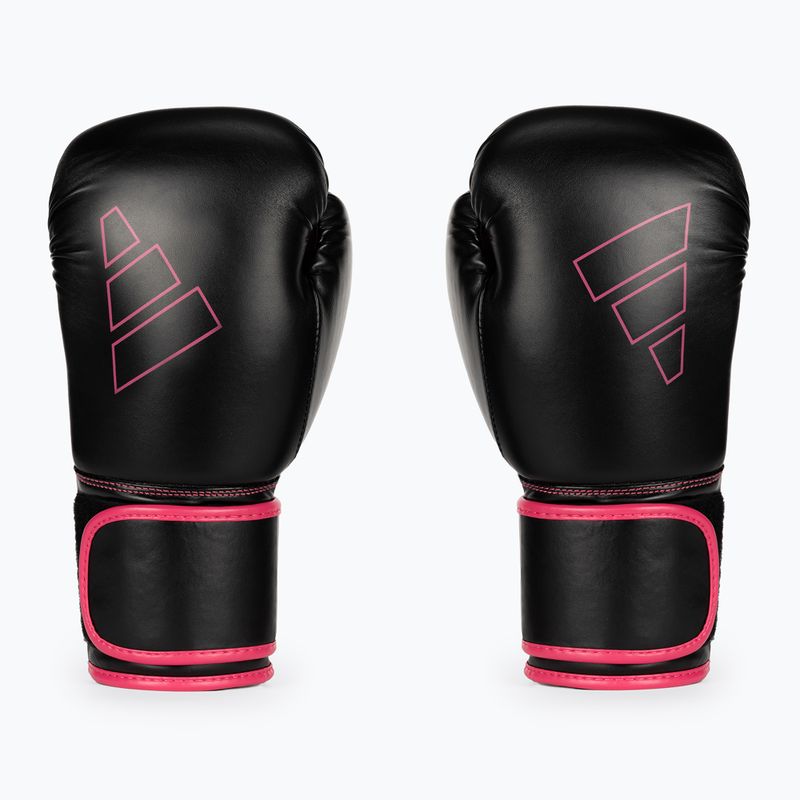 adidas Hybrid 80 boxing gloves black/pink ADIH80