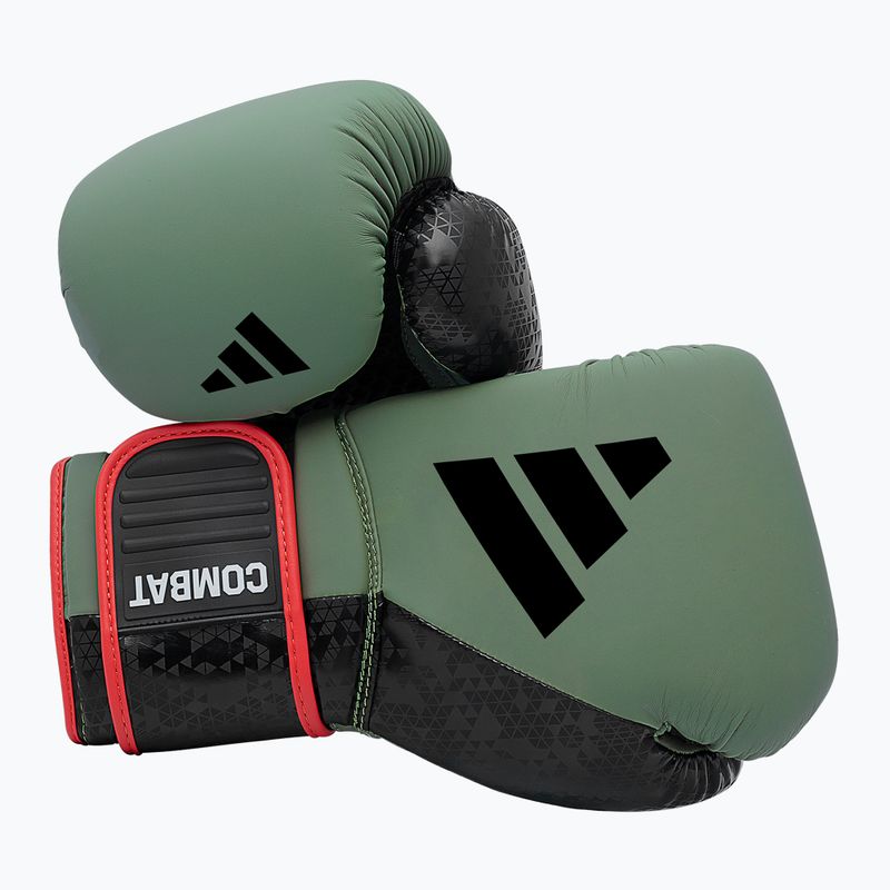 adidas Combat 50 green boxing gloves 7