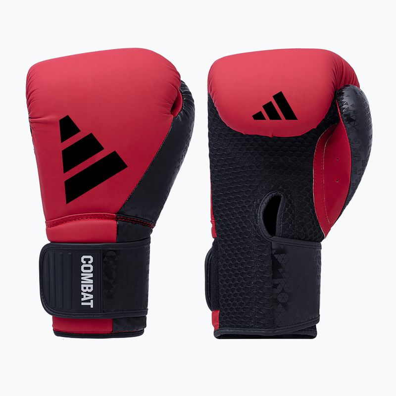 adidas Combat 50 red boxing gloves
