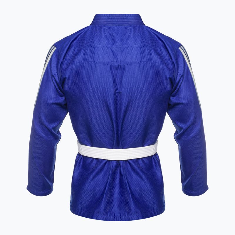 GI for Brazilian jiu-jitsu adidas Rookie blue/grey 3