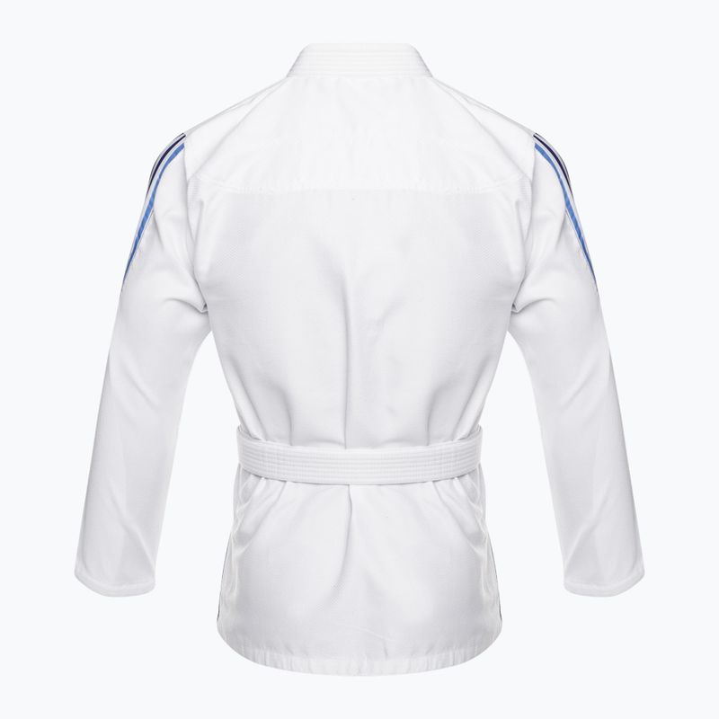 GI for Brazilian jiu-jitsu adidas Range white/gradient blue 3