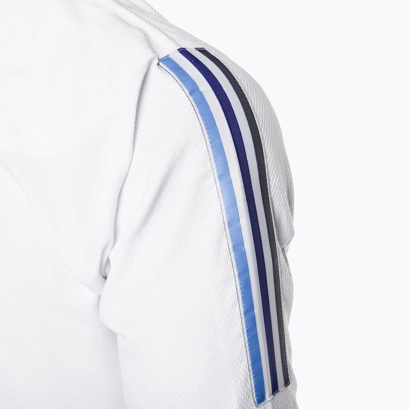 GI for Brazilian jiu-jitsu adidas Range white/gradient blue 8