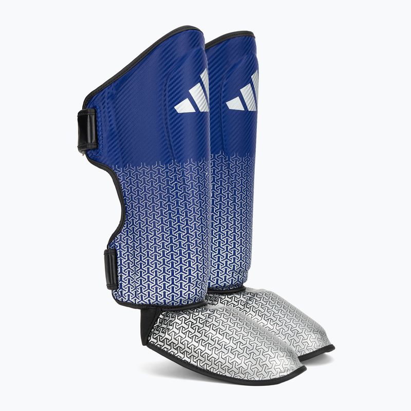 Shin and foot guards adidas Pro blue/silver