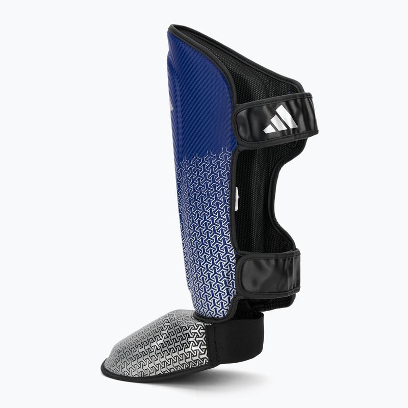 Shin and foot guards adidas Pro blue/silver 3