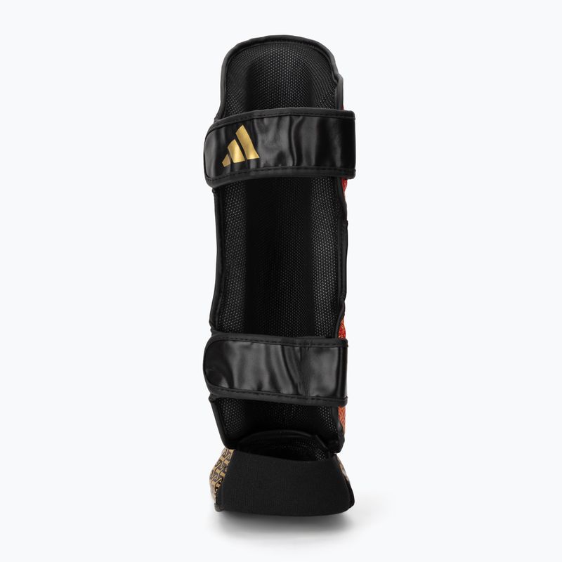 Shin and foot guards adidas Pro red/gold 4