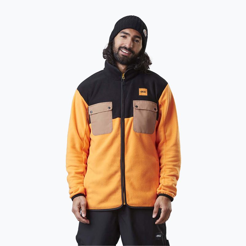Picture Artim men's ski sweatshirt yellow SMT099-C