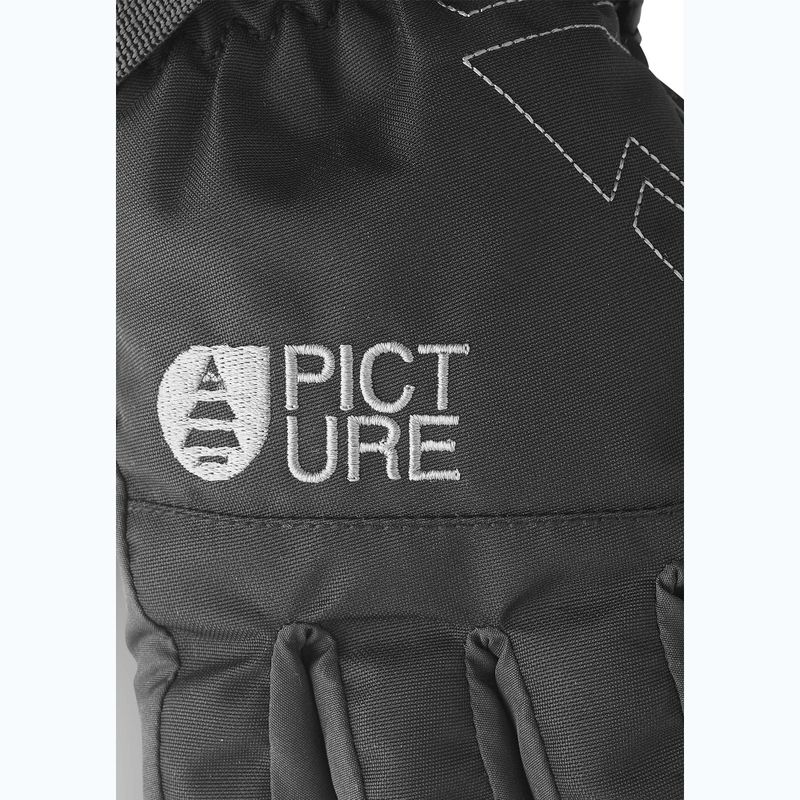 Picture Testy black children's ski gloves 5