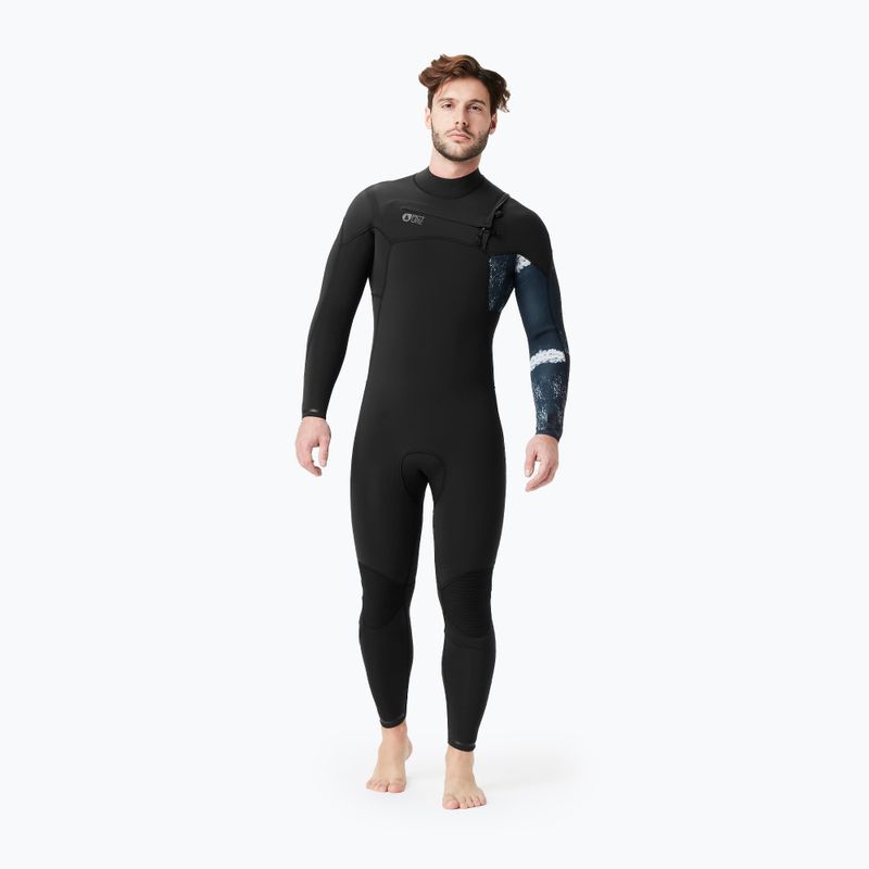 Men's Picture Equation Print 4/3 mm black wetsuit 5