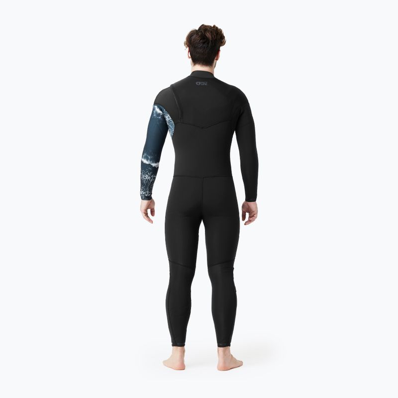 Men's Picture Equation Print 4/3 mm black wetsuit 6