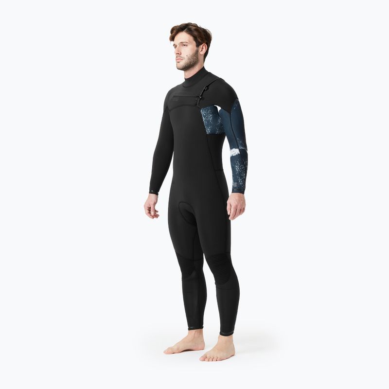 Men's Picture Equation Print 4/3 mm black wetsuit 7