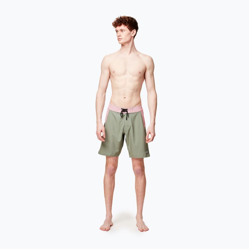 Men's Picture Journy 19'' green spray swim shorts 4