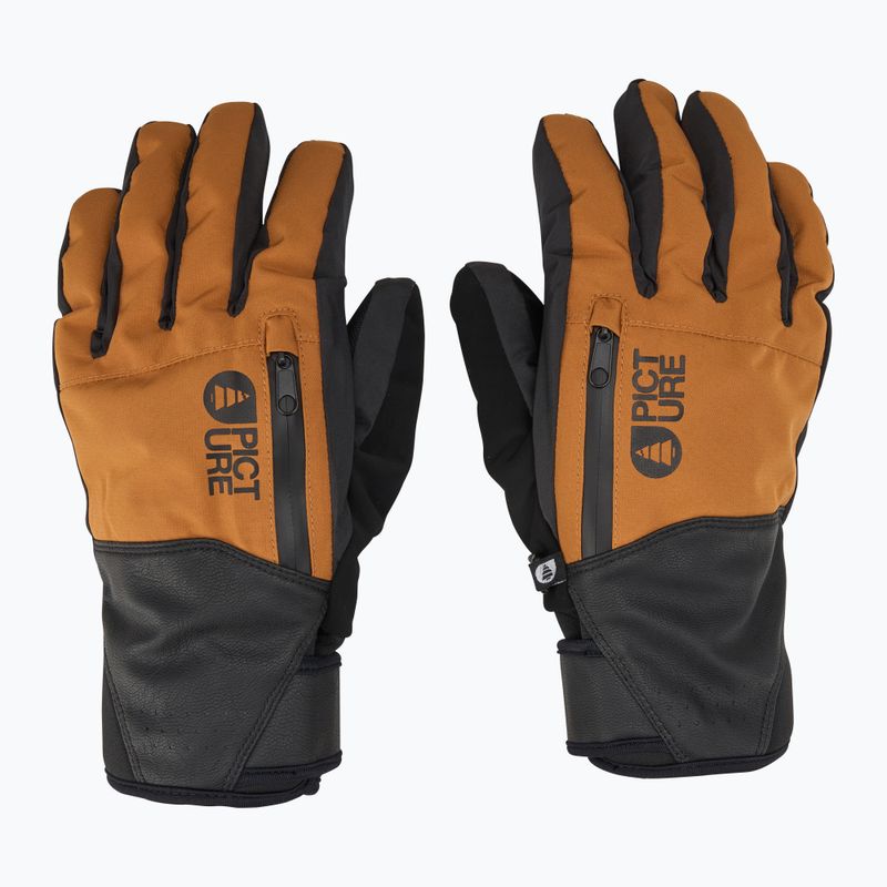 Picture Madson brown sugar men's ski gloves 2
