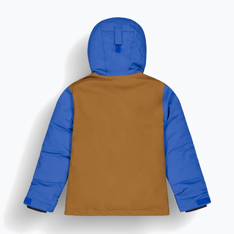 Picture Olyver deep marine / choco children's ski jacket . honey 8