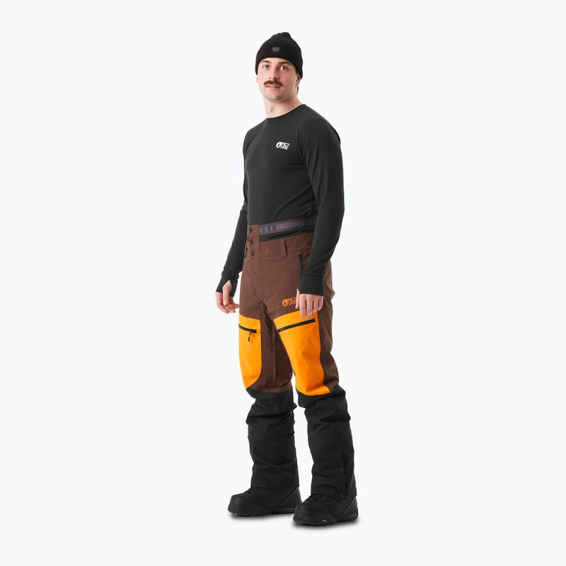 Men's Picture Naikoon black / chicory / honey ski trousers 4