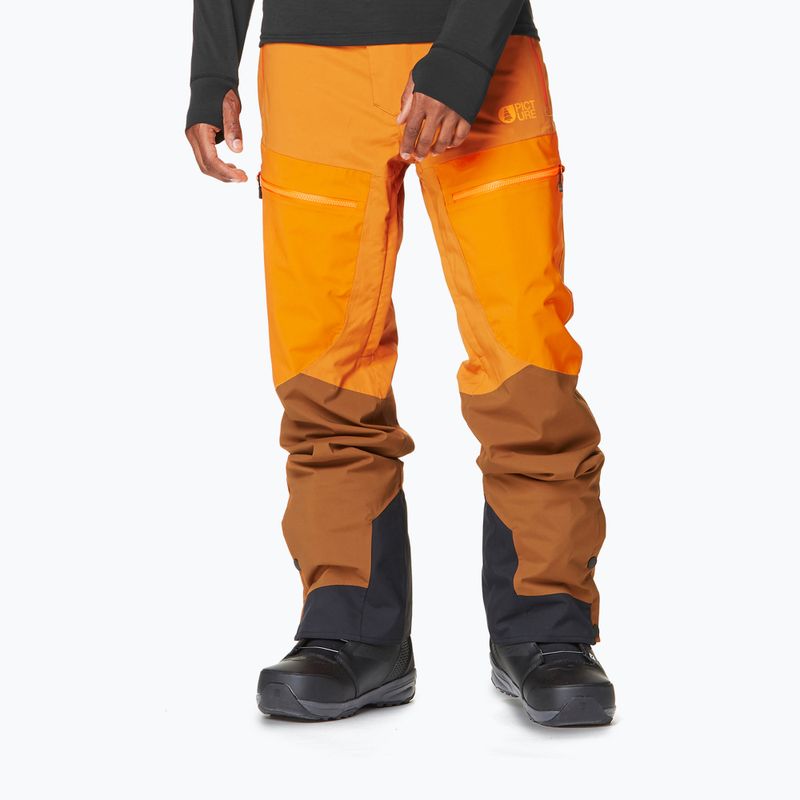 Men's Picture Naikoon honey / carrot / chocolate ski trousers