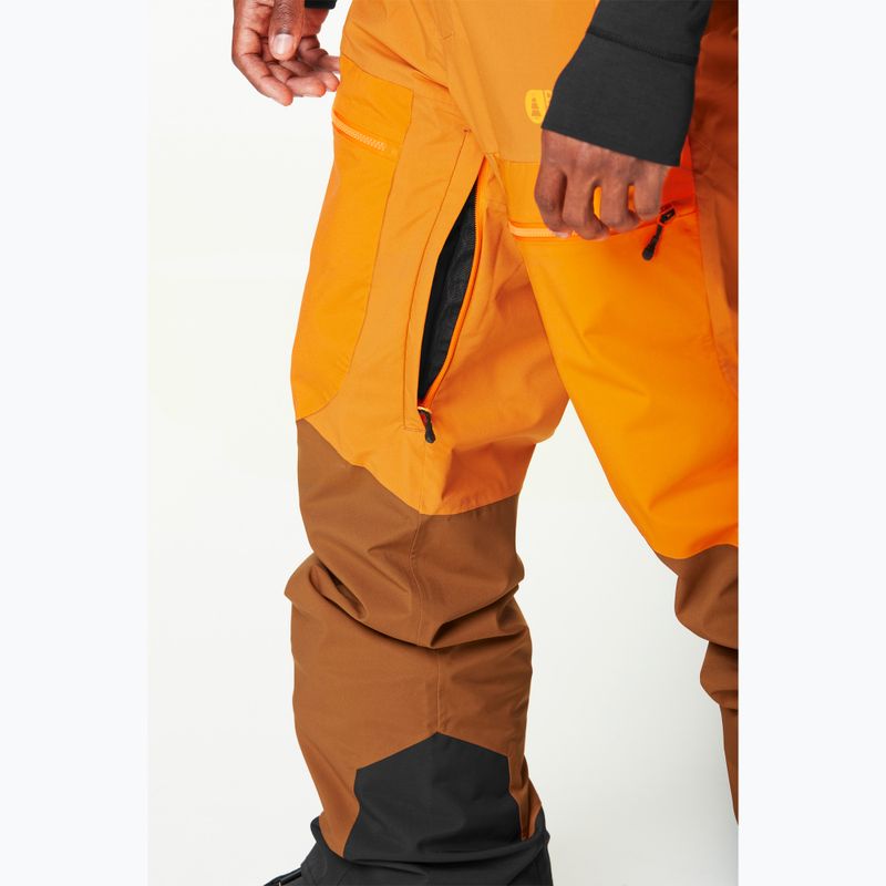 Men's Picture Naikoon honey / carrot / chocolate ski trousers 6