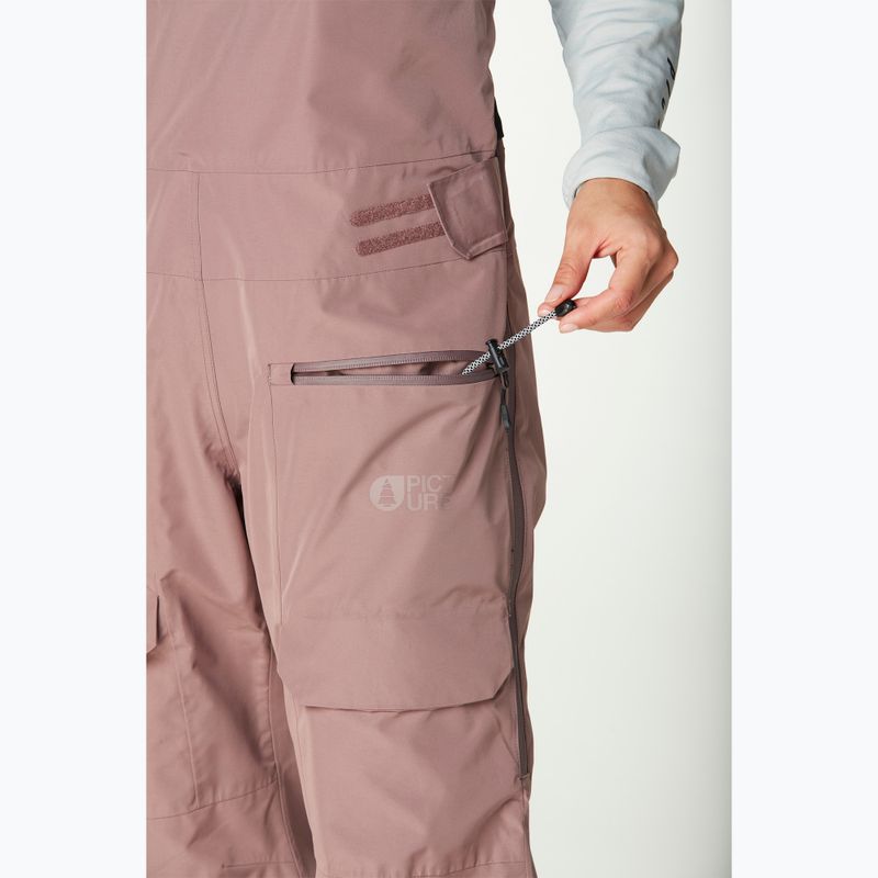 Women's Picture U62 BIB deep taupe ski trousers 4