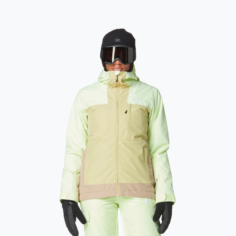 Picture Seakrest women's ski jacket lime / cream hemp / roebuck