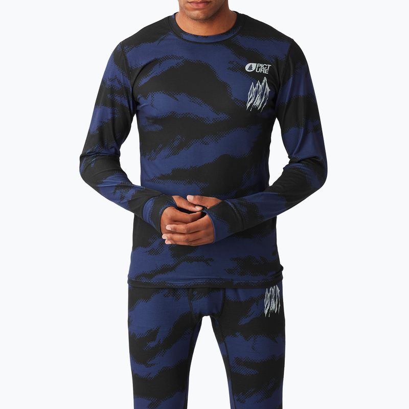 Men's thermal top Picture Lhotse Printed retro fusion print