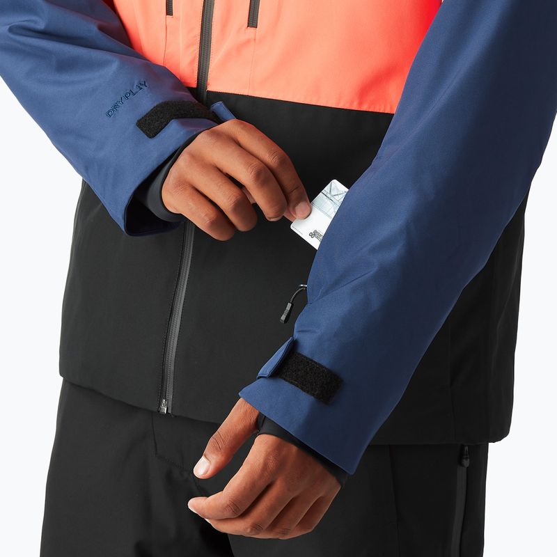 Men's ski jacket Picture Object pariot blue neon flare 9