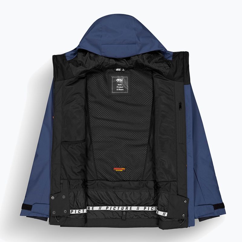 Men's ski jacket Picture Object pariot blue neon flare 14