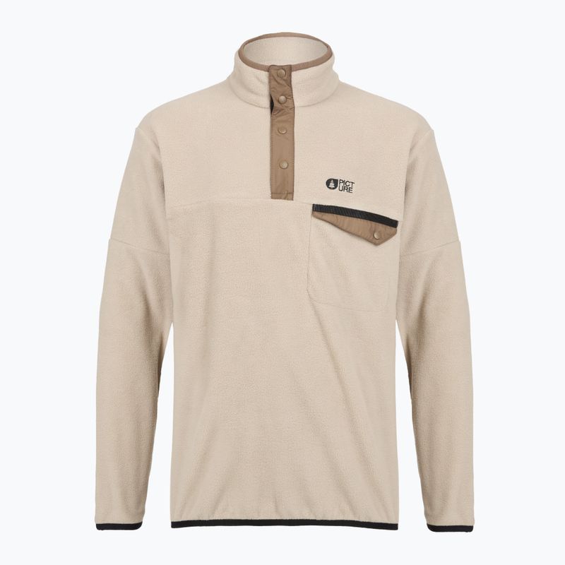 Men's fleece ski sweatshirt Picture Arcca 1/4 Zip pure cashmere 6