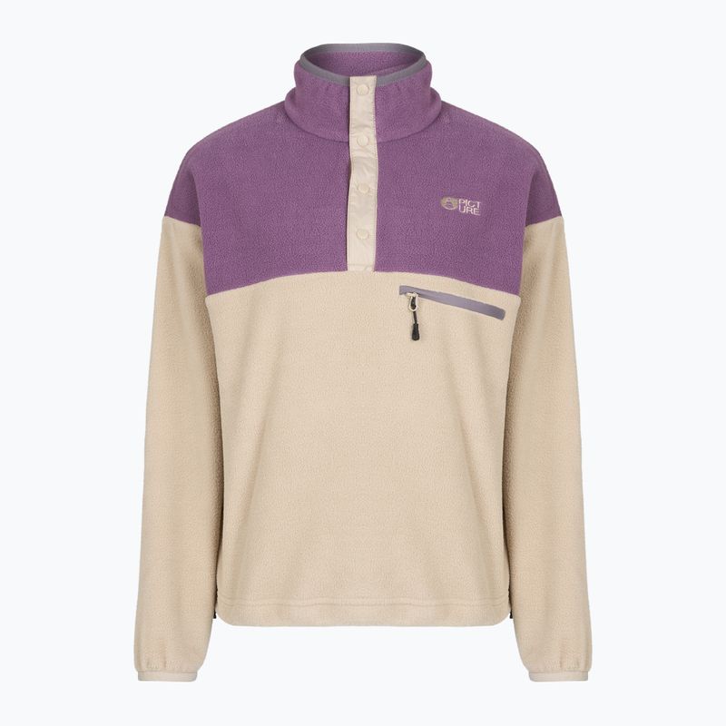 Women's fleece ski sweatshirt Picture Arcca 1/4 Zip pure cashmere 7