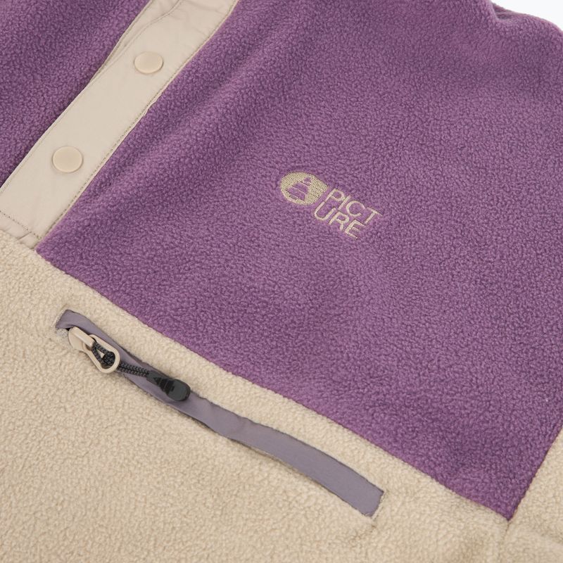Women's fleece ski sweatshirt Picture Arcca 1/4 Zip pure cashmere 9