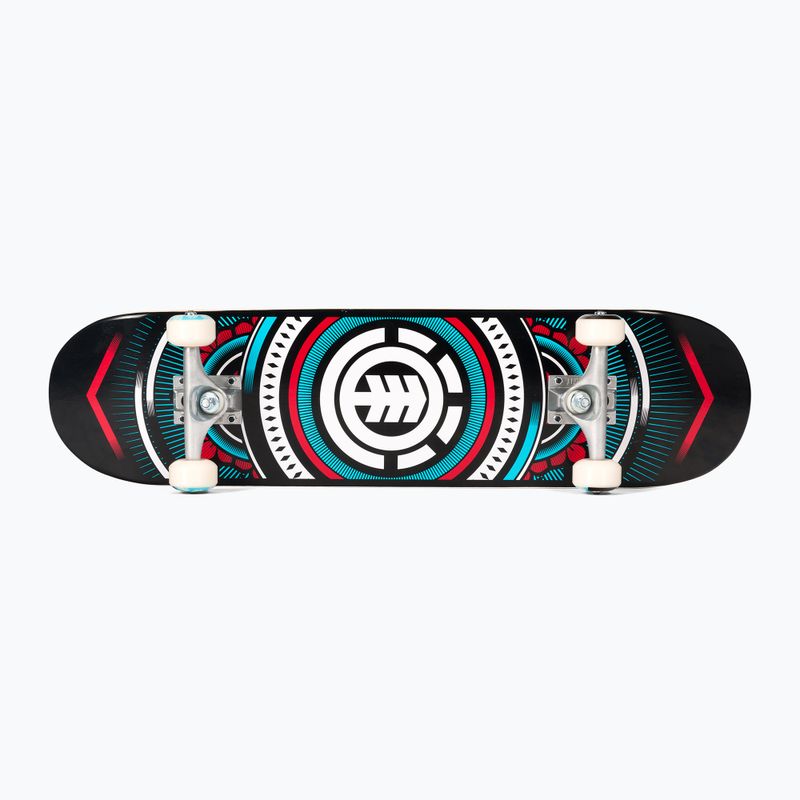 Element Hatched Red Blue coloured classic skateboard W4CPC4