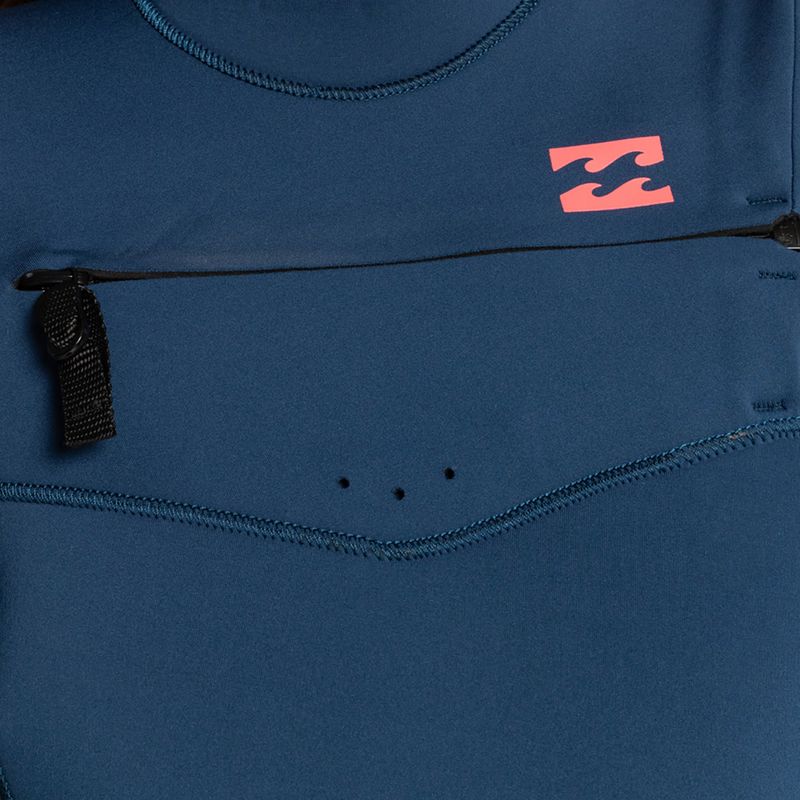 Women's wetsuit Billabong 4/3 Synergy CZ Full blue wave 3