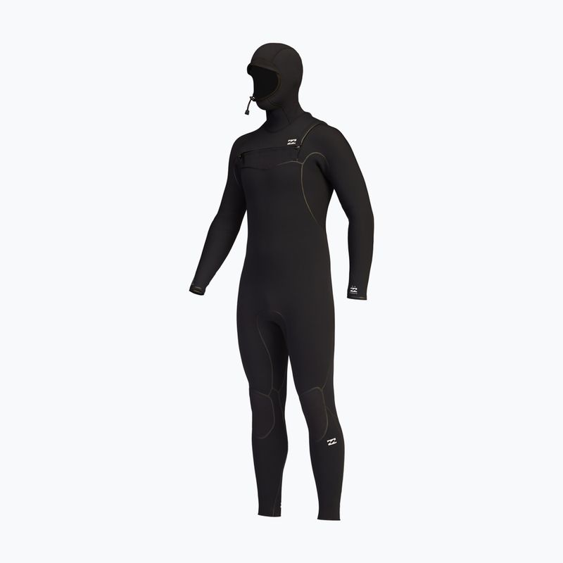 Men's wetsuit Billabong 5/4 Furnace Hooded CZ Full black 6