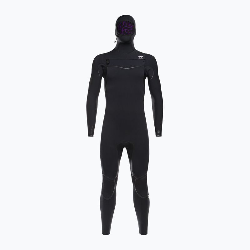 Men's wetsuit Billabong 5/4 Furnace Hooded CZ Full black 2
