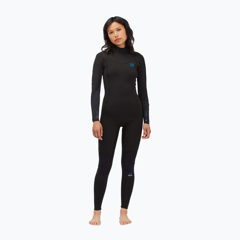 Women's wetsuit Billabong 4/3 Synergy BZ Full black palms 6