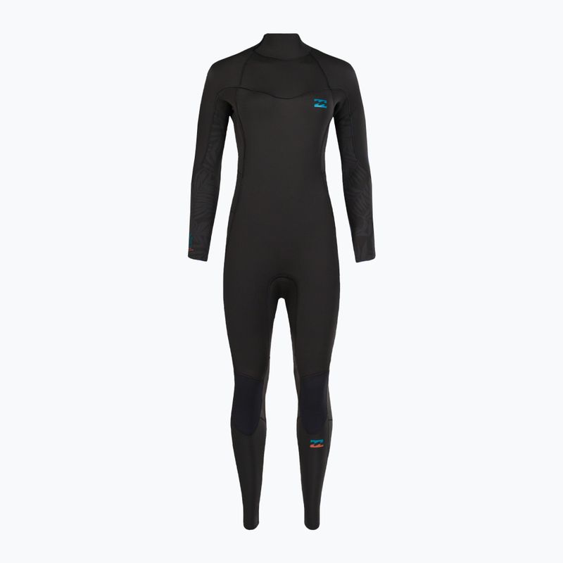 Women's wetsuit Billabong 4/3 Synergy BZ Full black palms 2